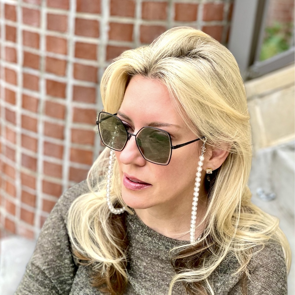 Butterfly Sunglasses & Pearl Chain - More Than You Can Imagine