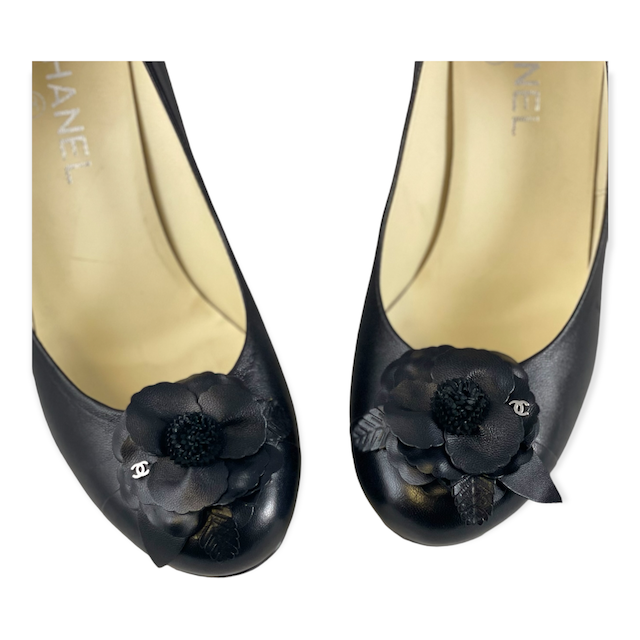 CHANEL Camelia Pump in Black - More Than You Can Imagine