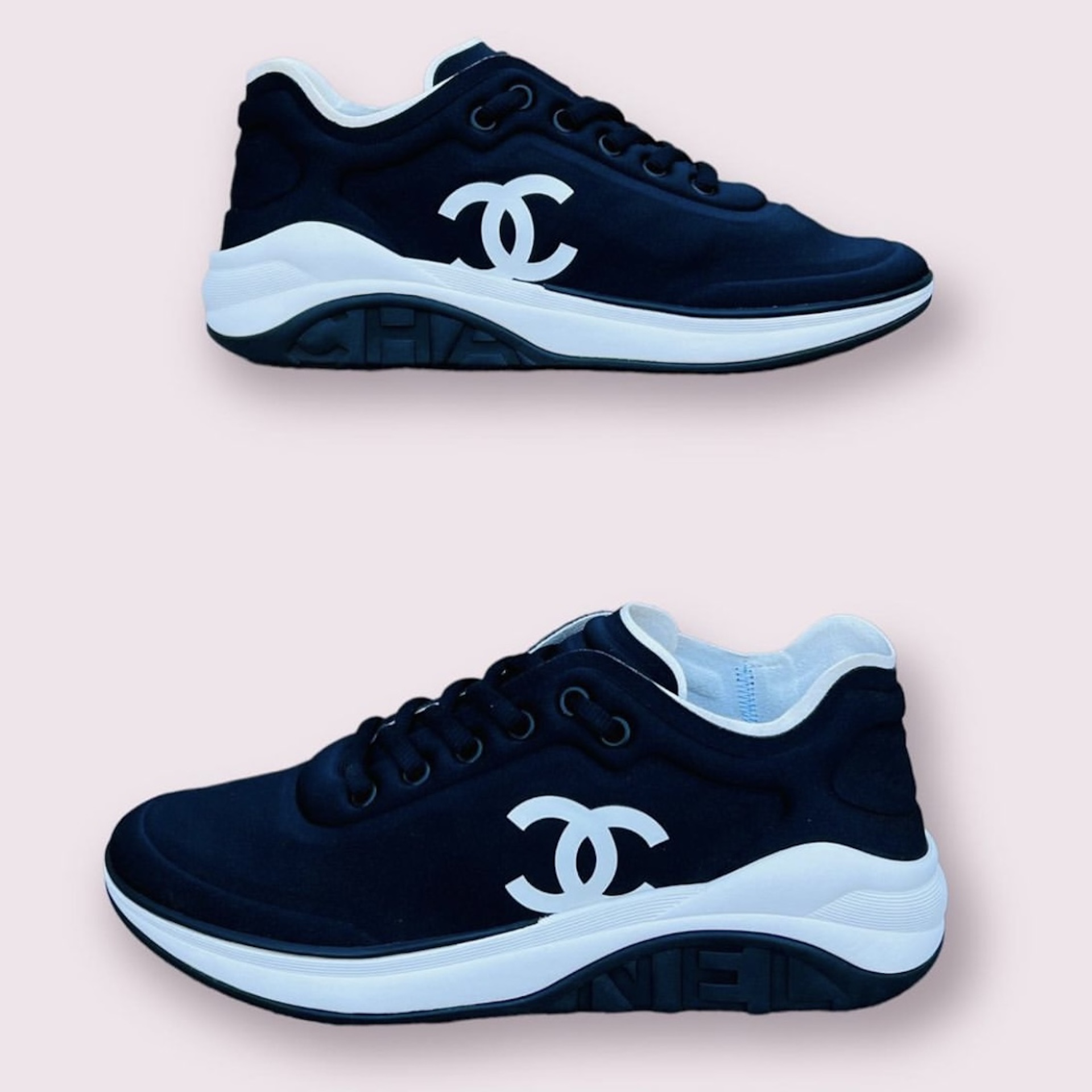 Chanel CC Logo Athletic Shoes for Women