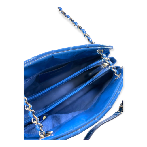 CHANEL Patent Mademoiselle in Blue 8