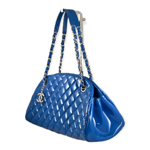 CHANEL Patent Mademoiselle in Blue 2