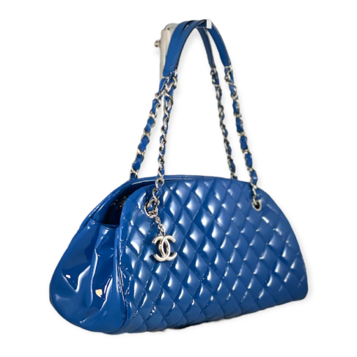 CHANEL Patent Mademoiselle in Blue 3