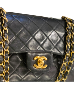 CHANEL Small Double Flap Bag in Black 16