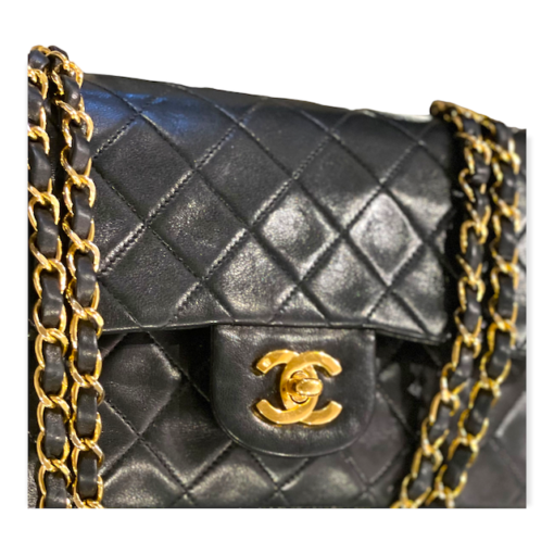 CHANEL Small Double Flap Bag in Black 7