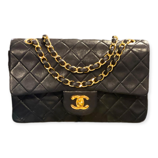 CHANEL Small Double Flap Bag in Black 2