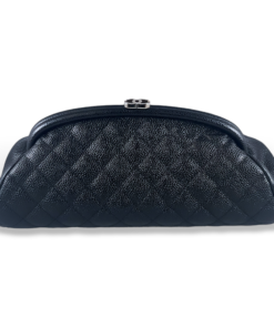 Chanel Black Caviar Timeless Quilted Kisslock Clutch Bag – Boutique Patina