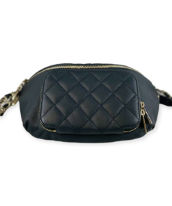 CHANEL Caviar Waist Bag in Black 18