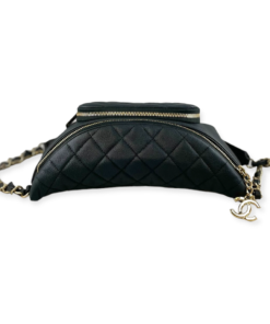 CHANEL Caviar Waist Bag in Black 19
