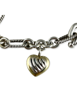 DAVID YURMAN Heart Charm Bracelet 10