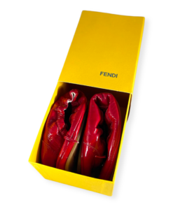 FENDI Patent Flex Flats in Red 15