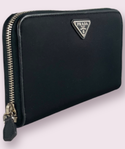PRADA Re-Nylon Zip Wallet in Black 11