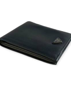 PRADA Saffiano Bifold Wallet in Black 13