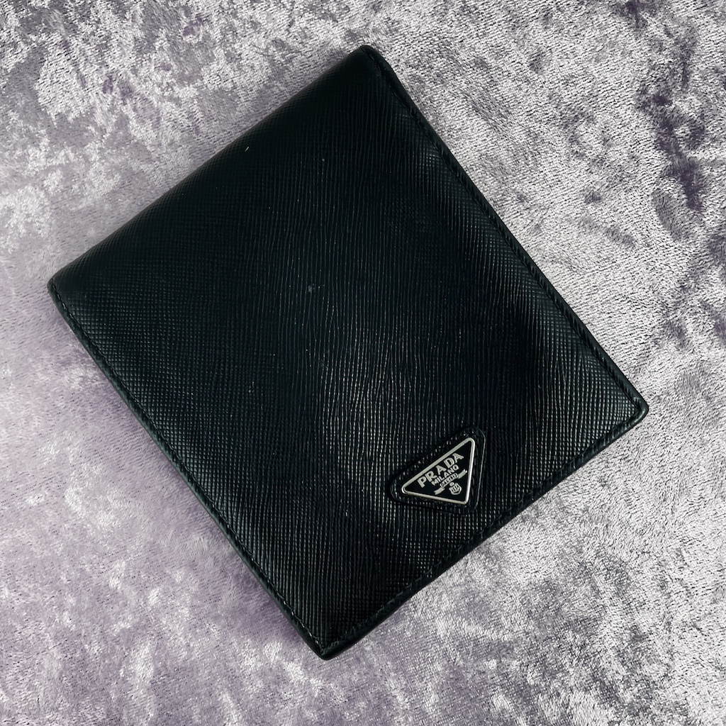 Prada - Saffiano Leather Wallet With Money Clip