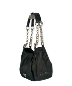 PRADA Nylon Shoulder Bag in Black 12