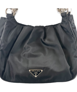 PRADA Nylon Shoulder Bag in Black 16