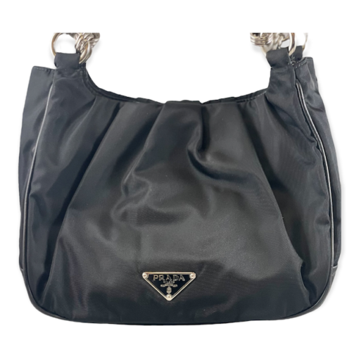PRADA Nylon Shoulder Bag in Black 7