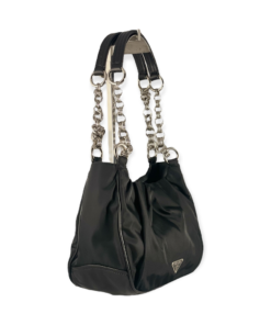 PRADA Nylon Shoulder Bag in Black 11