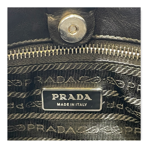 PRADA Nylon Shoulder Bag in Black 8