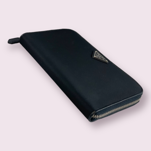 PRADA Re-Nylon Zip Wallet in Black 6
