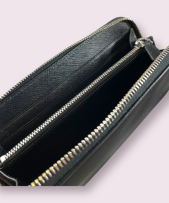 PRADA Re-Nylon Zip Wallet in Black 17