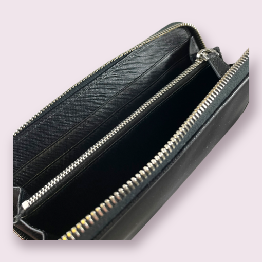 PRADA Re-Nylon Zip Wallet in Black 9