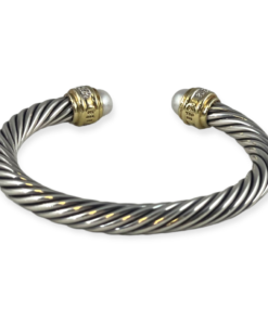 DAVID YURMAN Pearl Pave Cable Bracelet 10