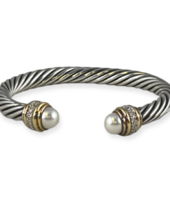 DAVID YURMAN Pearl Pave Cable Bracelet 7