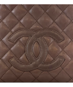 CHANEL Petite Shopping Tote in Brown 17