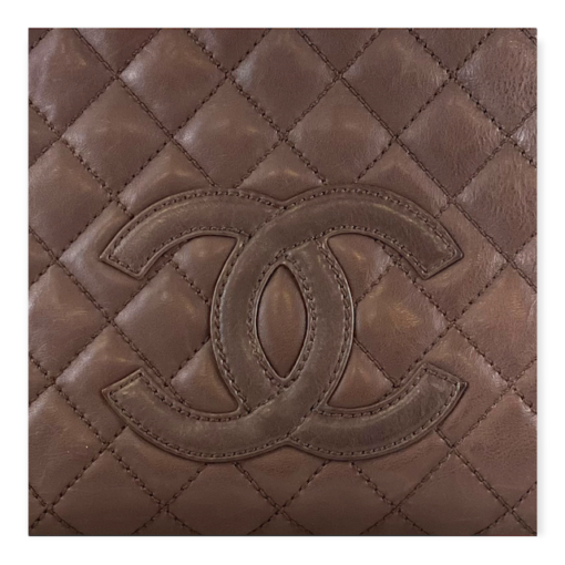 CHANEL Petite Shopping Tote in Brown 6