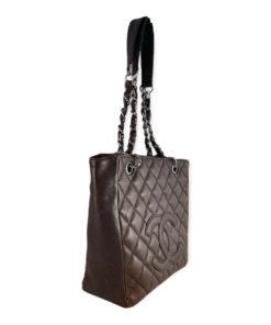 CHANEL Petite Shopping Tote in Brown 15