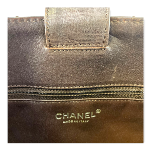 CHANEL Petite Shopping Tote in Brown 10