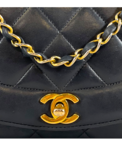 CHANEL Quilted Diana Bag in Black 12