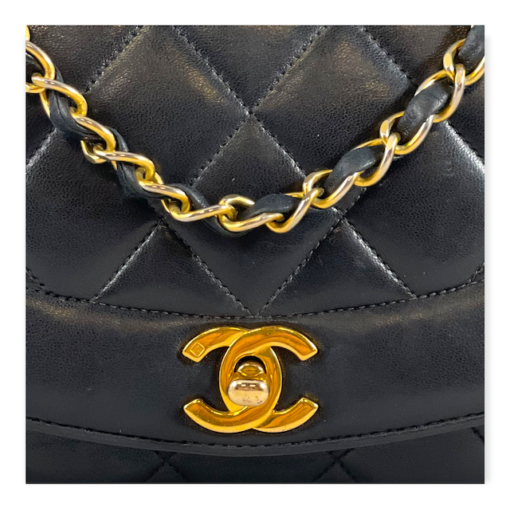CHANEL Quilted Diana Bag in Black 2