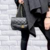 CHANEL Quilted Diana Bag in Black 22