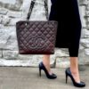 CHANEL Petite Shopping Tote in Brown 15