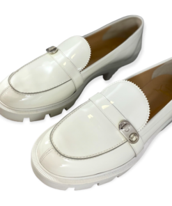 CHRISTIAN LOUBOUTIN Lug Sole Loafer in White 9