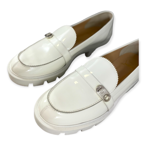 CHRISTIAN LOUBOUTIN Lug Sole Loafer in White 2