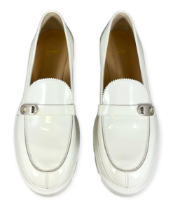 CHRISTIAN LOUBOUTIN Lug Sole Loafer in White 10