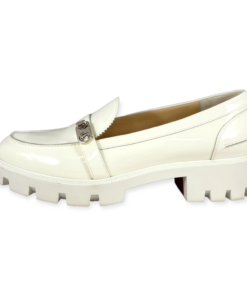 CHRISTIAN LOUBOUTIN Lug Sole Loafer in White 11