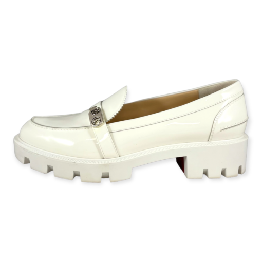 CHRISTIAN LOUBOUTIN Lug Sole Loafer in White 4