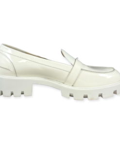 CHRISTIAN LOUBOUTIN Lug Sole Loafer in White 12