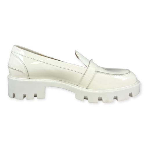 CHRISTIAN LOUBOUTIN Lug Sole Loafer in White 5