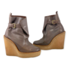 PIERRE HARDY Wedge Booties in Taupe 12