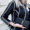 SAINT LAURENT Cassandre Zipper Wallet in Black 23