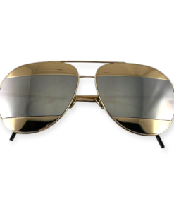 DIOR Split Aviator Sunglasses in Gold 10