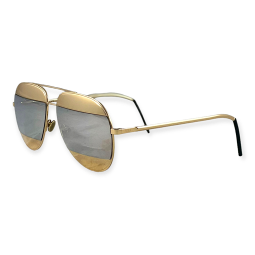 DIOR Split Aviator Sunglasses in Gold 4