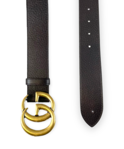 GUCCI Double G Buckle Belt in Brown 10