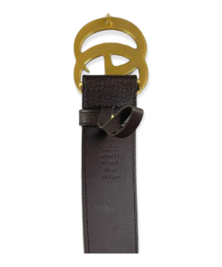 GUCCI Double G Buckle Belt in Brown 11