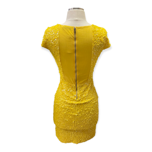 Alice + Olivia Sequin Dress in Yellow 3