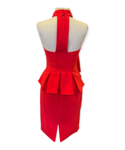 Theia Halter Dress in Red 9